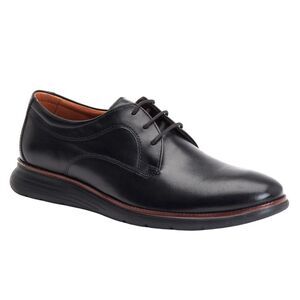 Base London Mens Wing Leather Derby Shoes / Black